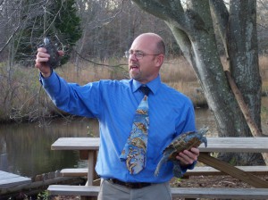 John Wnek using terrapins as an educational tool John Wnek of the MATES Academy in Manahawkin, NJ uses the terrapin turtle as an educational tool to emphasize the importance of protecting our natural resources.
